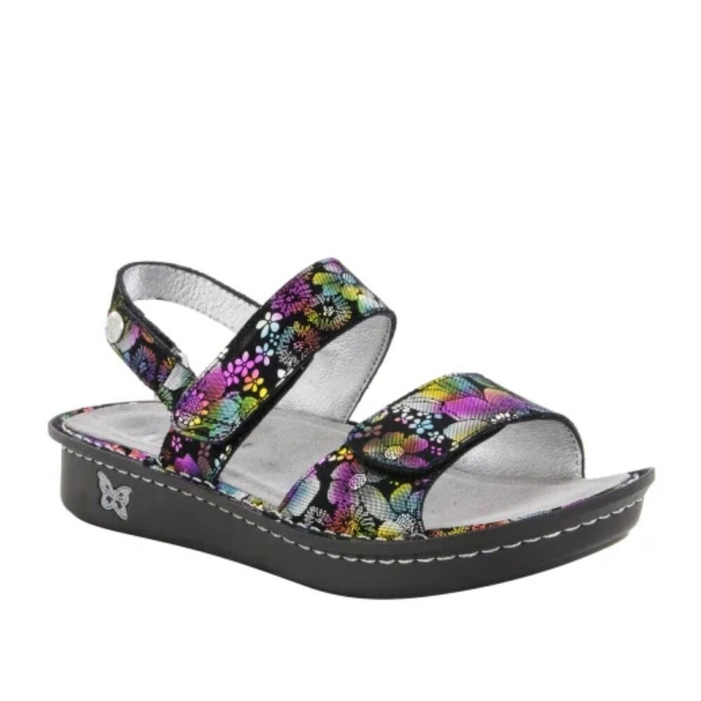Alegria‎ Verona Liberty Love Rainbow Slingback 39 / 9-9.5 Multi Floral Sandals